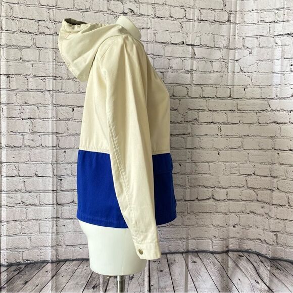 J. Crew Colorblock Sail Jacket white blue XS - Picture 10 of 11
